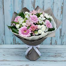 Букет цветов из:  Герберы, Альстромерии и Хризантемы #REPLACE_PRED# Котовске