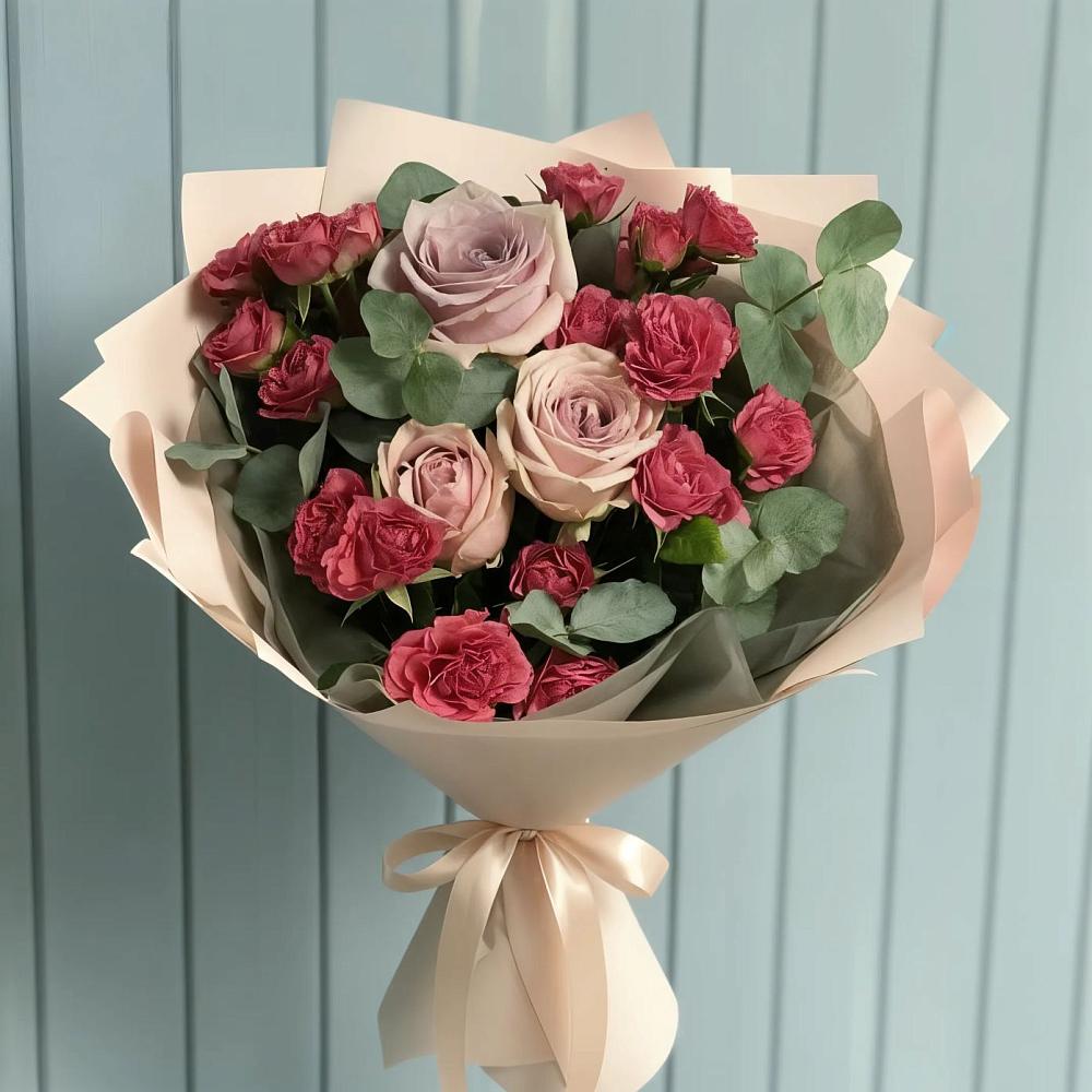 Букет цветов из: Гвоздики и Розы в Котовске