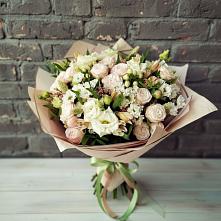 Букет цветов из:  Альстромерии, Розы и Хризантемы #REPLACE_PRED# Котовске