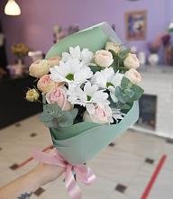 Букет милый в Котовске Букет цветов из: Хризантемы и Розы в Котовске