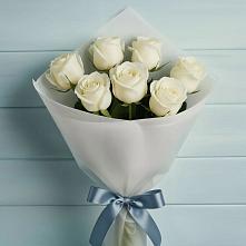Букет 7 Белых роз Эдлесс Лав #REPLACE_PRED# Котовске