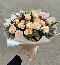 Букет Кремовые розы Латте в Котовске