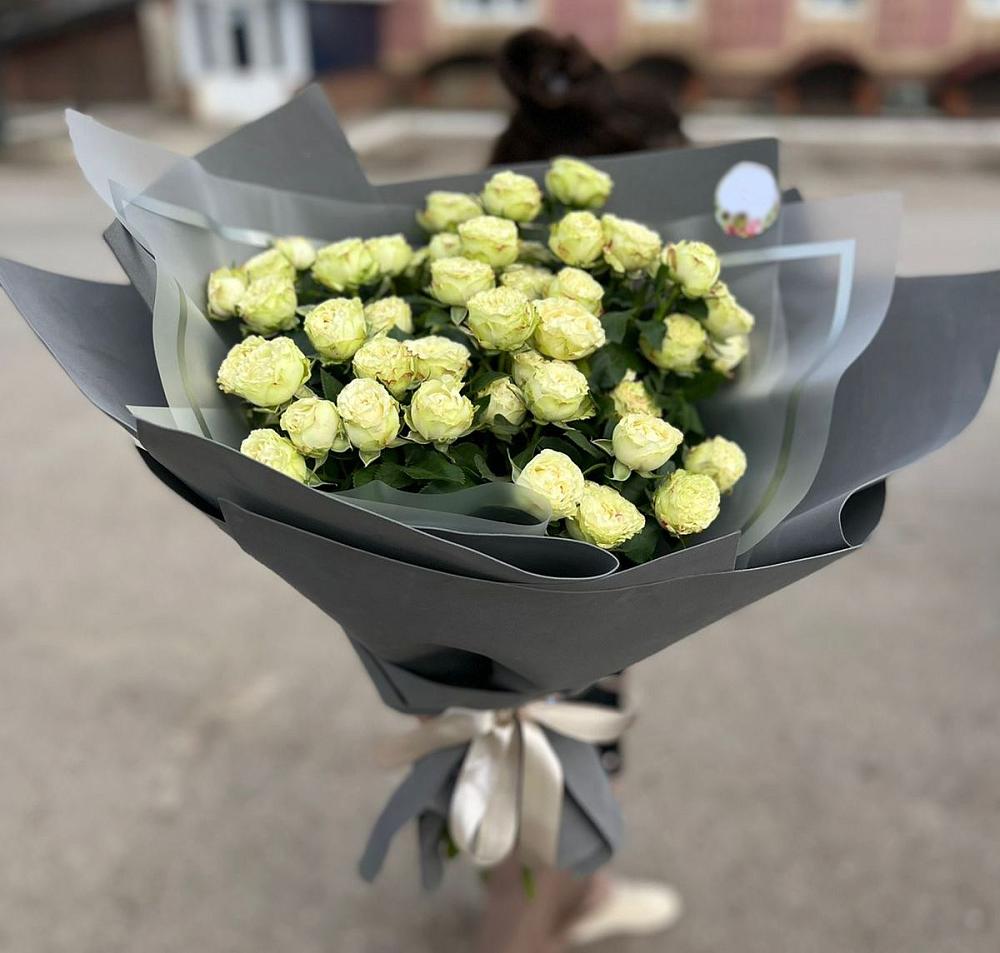 Белые кустовые розы Солинеро в Котовске Букет Белые кустовые розы Солинеро в Котовске