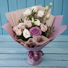 Букет цветов из:  Розы и Лизиантусы #REPLACE_PRED# Котовске