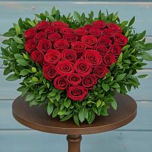 Цветочная композиция из Розы в виде сердца #REPLACE_PRED# Котовске