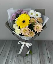 Букет цветов из:  Розы, Герберы и Хризантемы #REPLACE_PRED# Котовске