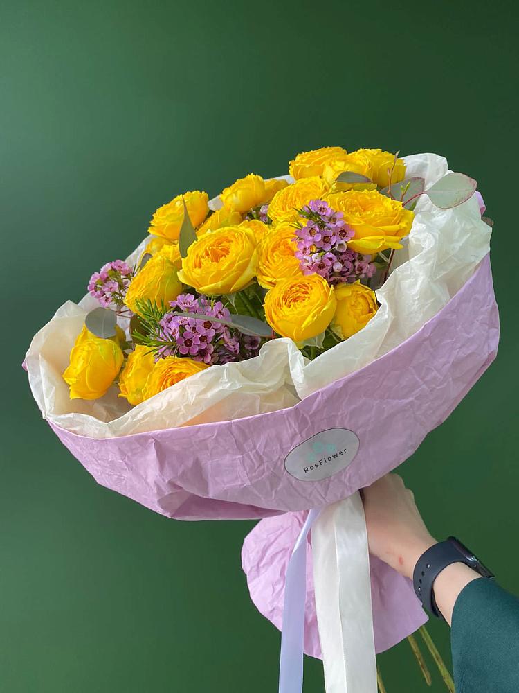 Кустовые желтые розы в Котовске Букет Кустовые желтые розы в Котовске