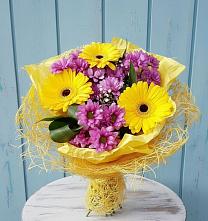 Букет цветов из:  Хризантемы и Герберы в Котовске