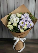 Букет цветов из:  Хризантемы и Розы в Котовске