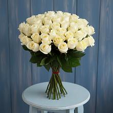 Букет 51 Белая роза Эдлесс Лав #REPLACE_PRED# Котовске