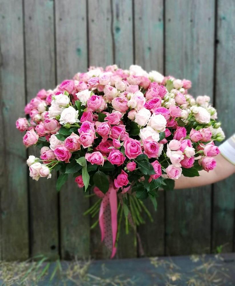 Букет Розовые кустовые розы Натали и Лав Лидия в Котовске