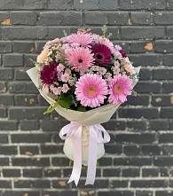 Букет цветов из:  Герберы и Хризантемы в Котовске