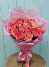 Букет 15 Розовых роз Равель #REPLACE_PRED# Котовске