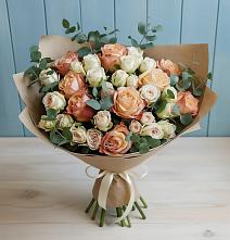 Букет цветов из:  Альстромерии и Розы #REPLACE_PRED# Котовске
